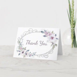 Violet Rose Thank You Card