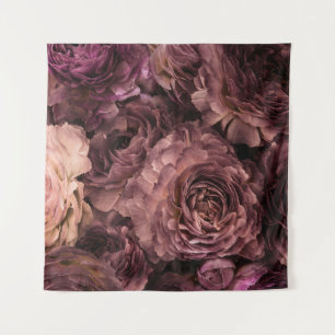 Violet Roses: Fresh Bouquet Texture Tapestry