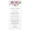 Violet & Sage Wedding Menu Card