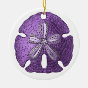 Violet Sand Dollar Ornament