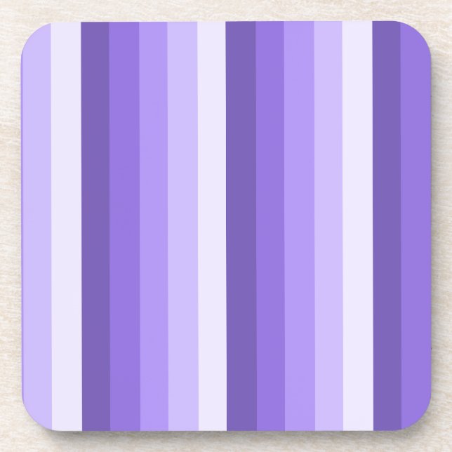 Violet shadow stripes coaster (Front)