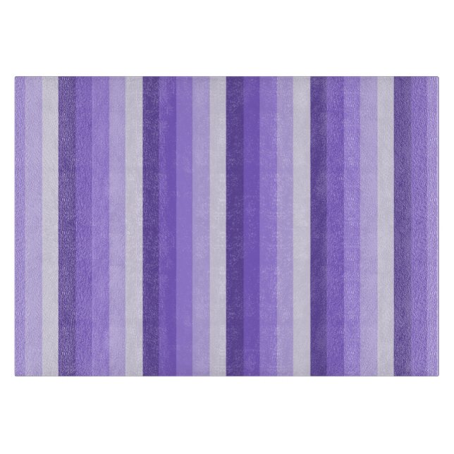 Violet shadow stripes cutting board (Front)