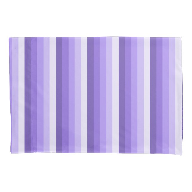 Violet shadow stripes pillowcase (Front)