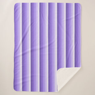 Violet shadow stripes sherpa blanket