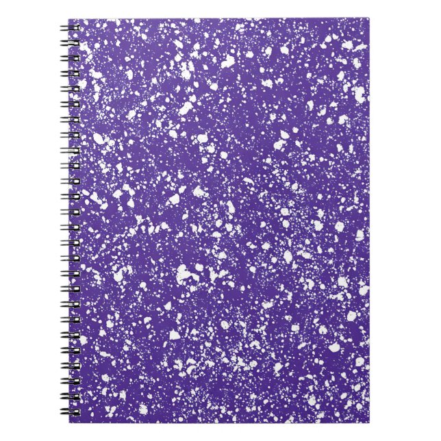Violet Splash Marble Notebook (Front)
