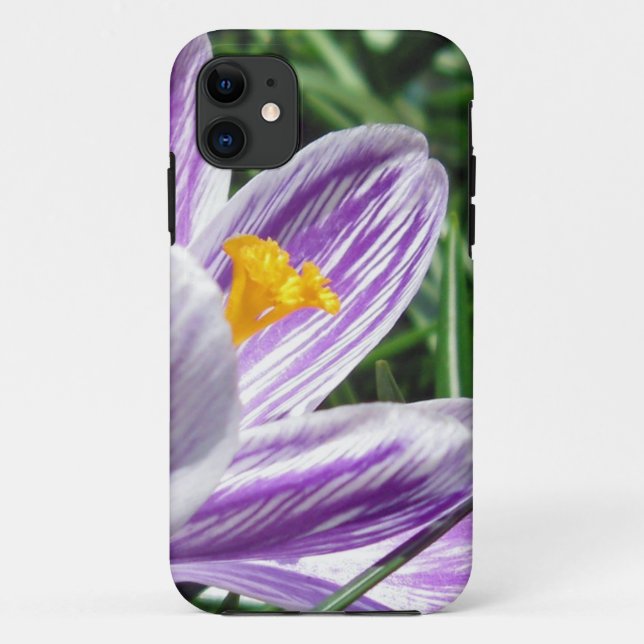Violet Spring Crocus Case-Mate iPhone Case (Back)