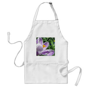 Violet Spring Crocus Standard Apron