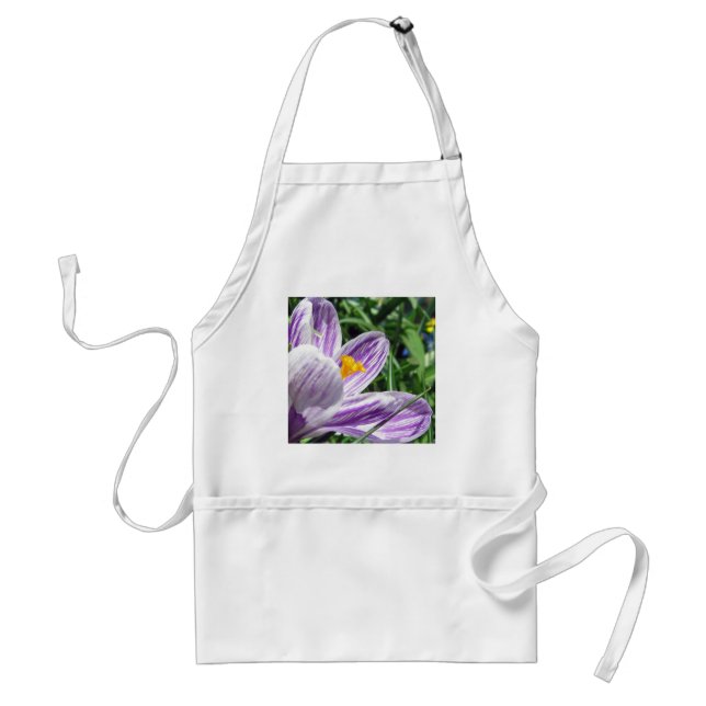Violet Spring Crocus Standard Apron (Front)