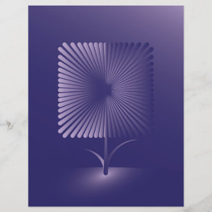 Violet square flower
