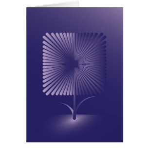 Violet square flower