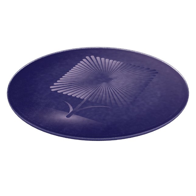 Violet square flower cutting board (Corner)