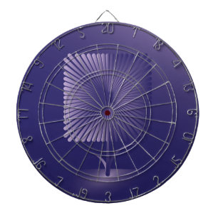 Violet square flower dartboard