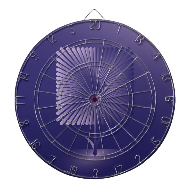 Violet square flower dartboard (Front)