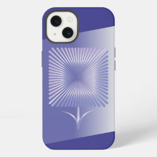 Violet square flower iPhone 13 case