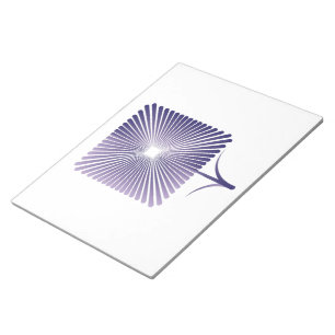 Violet square flower nb notepad