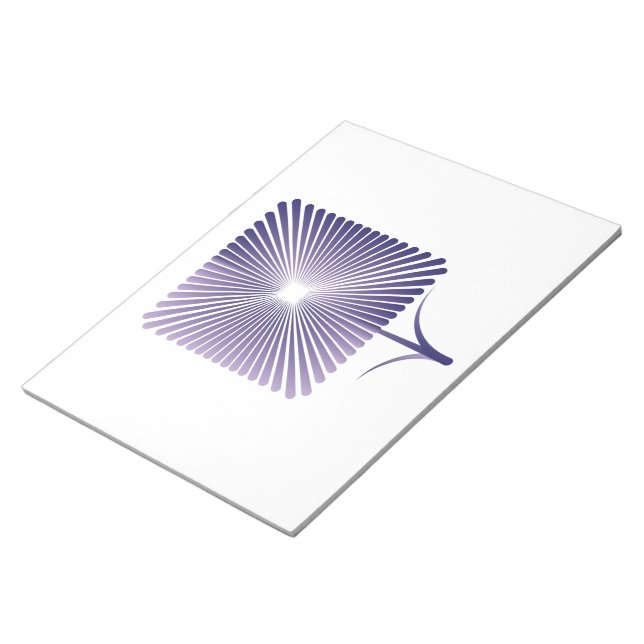 Violet square flower nb notepad (Angled)