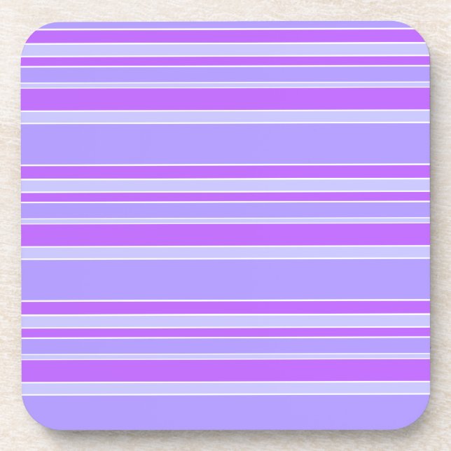 Violet stripes coaster (Front)