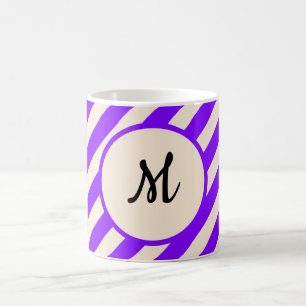 Violet Stripes Coffee Mug