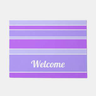 Violet stripes doormat