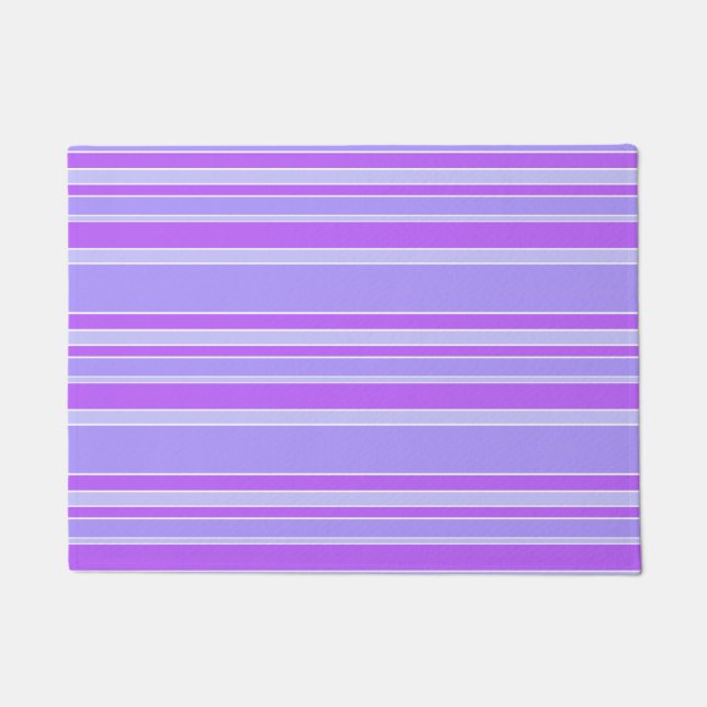 Violet stripes doormat (Front)