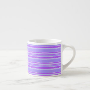 Violet stripes espresso cup