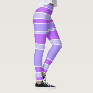 Violet stripes leggings