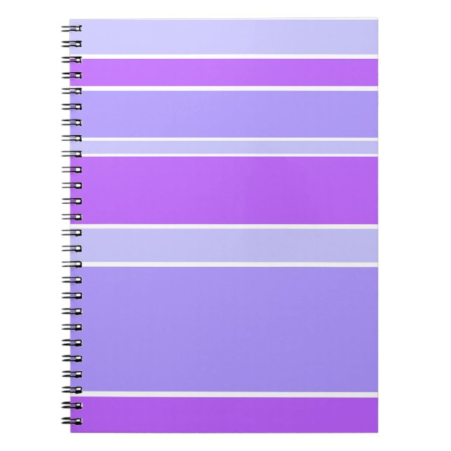 Violet stripes notebook (Front)