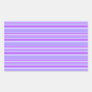 Violet stripes rectangular sticker