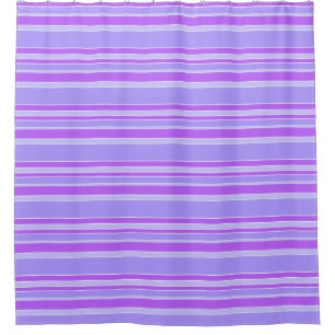 Violet stripes shower curtain