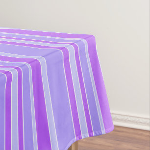 Violet stripes tablecloth
