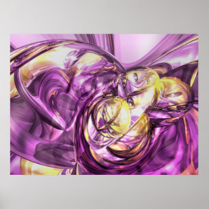 Violet Summer Abstract Poster