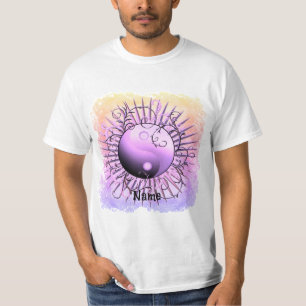 Violet Swirl Yin Yang T-Shirt