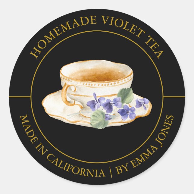 Violet Tea Modern label (Front)