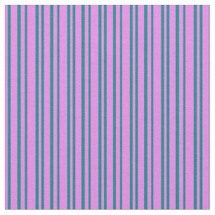 Violet & Teal Coloured Lines Fabric