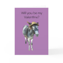 Violet the Donkey in Straw Hat with Flowers