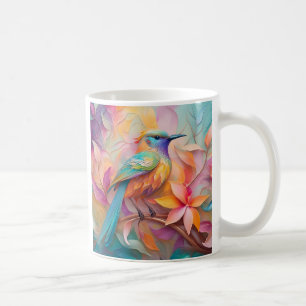 Violet Throated Songbird Fantasy Bird Coffee Mug