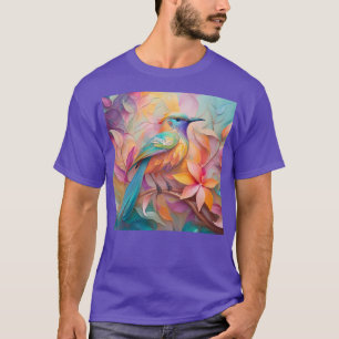 Violet Throated Songbird Fantasy Bird T-Shirt