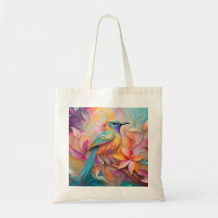 Violet Throated Songbird Fantasy Bird Tote Bag