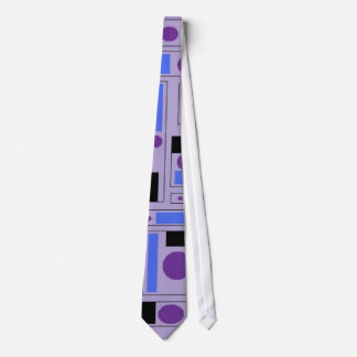 violet tie with purple and blue and black