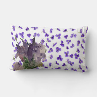 violet vase lumbar cushion