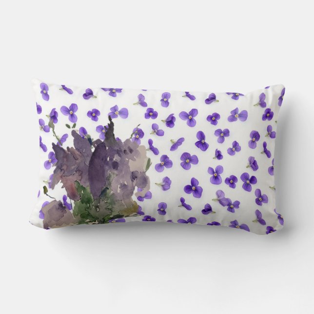 violet vase lumbar cushion (Back)