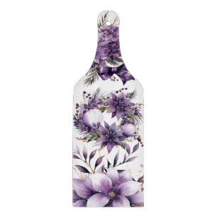 Violet Vineyard: A Floral Feast Cutting Board