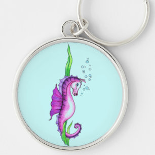 Violet Water Horse Key Ring