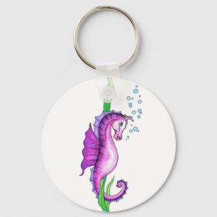 Violet Water Horse Key Ring