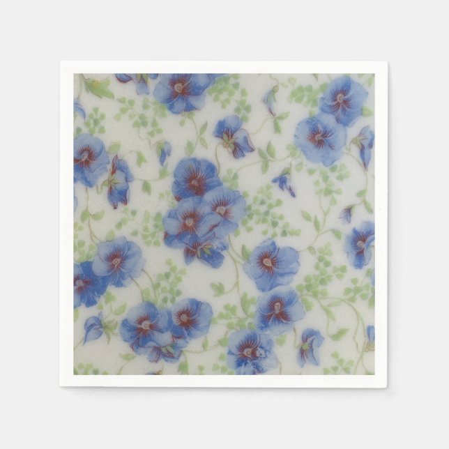 Violet Wildflower Cocktail Napkin (Front)