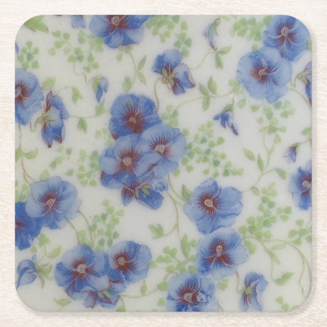 Violet Wildflower Party Coasters (Front)