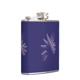 Violet wings hip flask