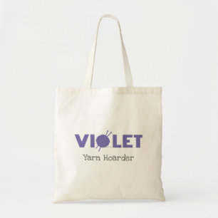 Violet Yarn Hoarder Tote Bag
