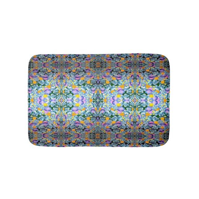 Violets And Lamps Bath Mat (Front)