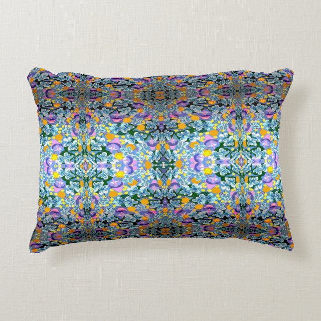 Violets And Lamps Decorative Cushion (Front)